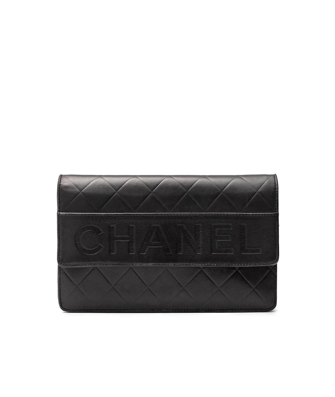 CHANEL Черная кожаная сумка тоут, фото 2