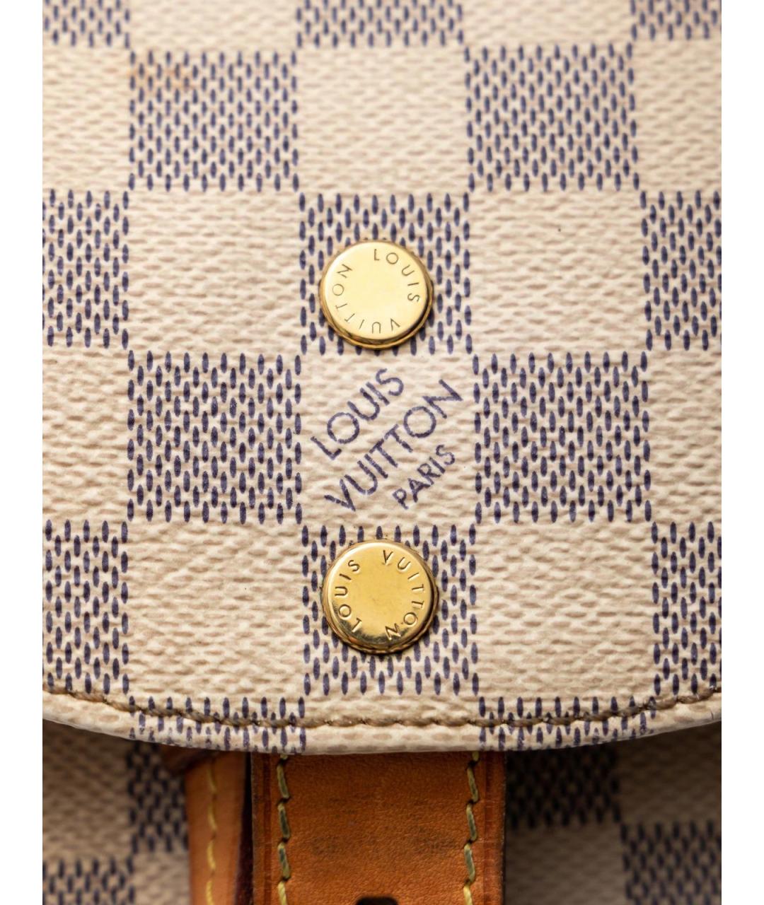 LOUIS VUITTON Бежевый кожаный рюкзак, фото 4