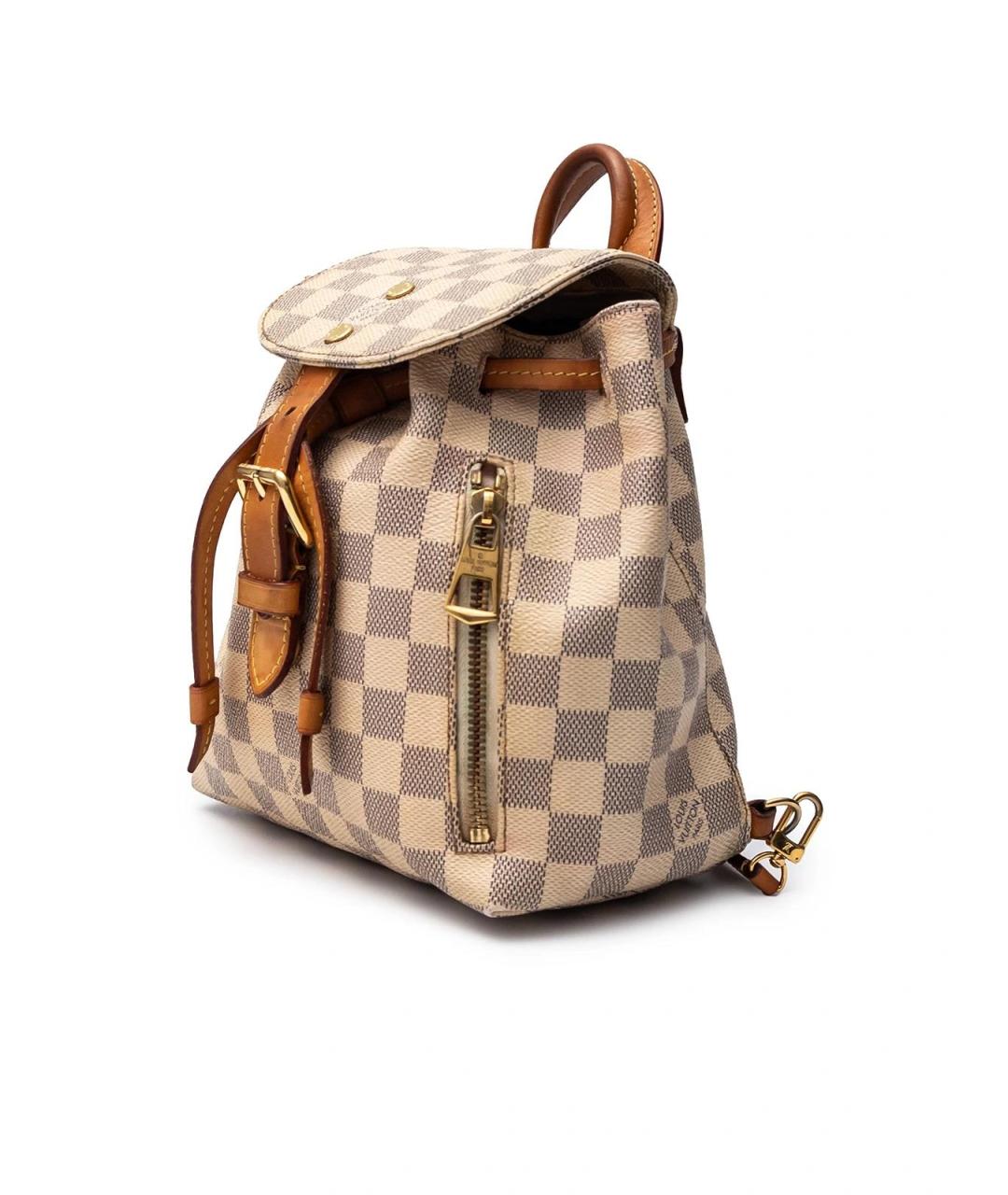 LOUIS VUITTON Бежевый кожаный рюкзак, фото 2