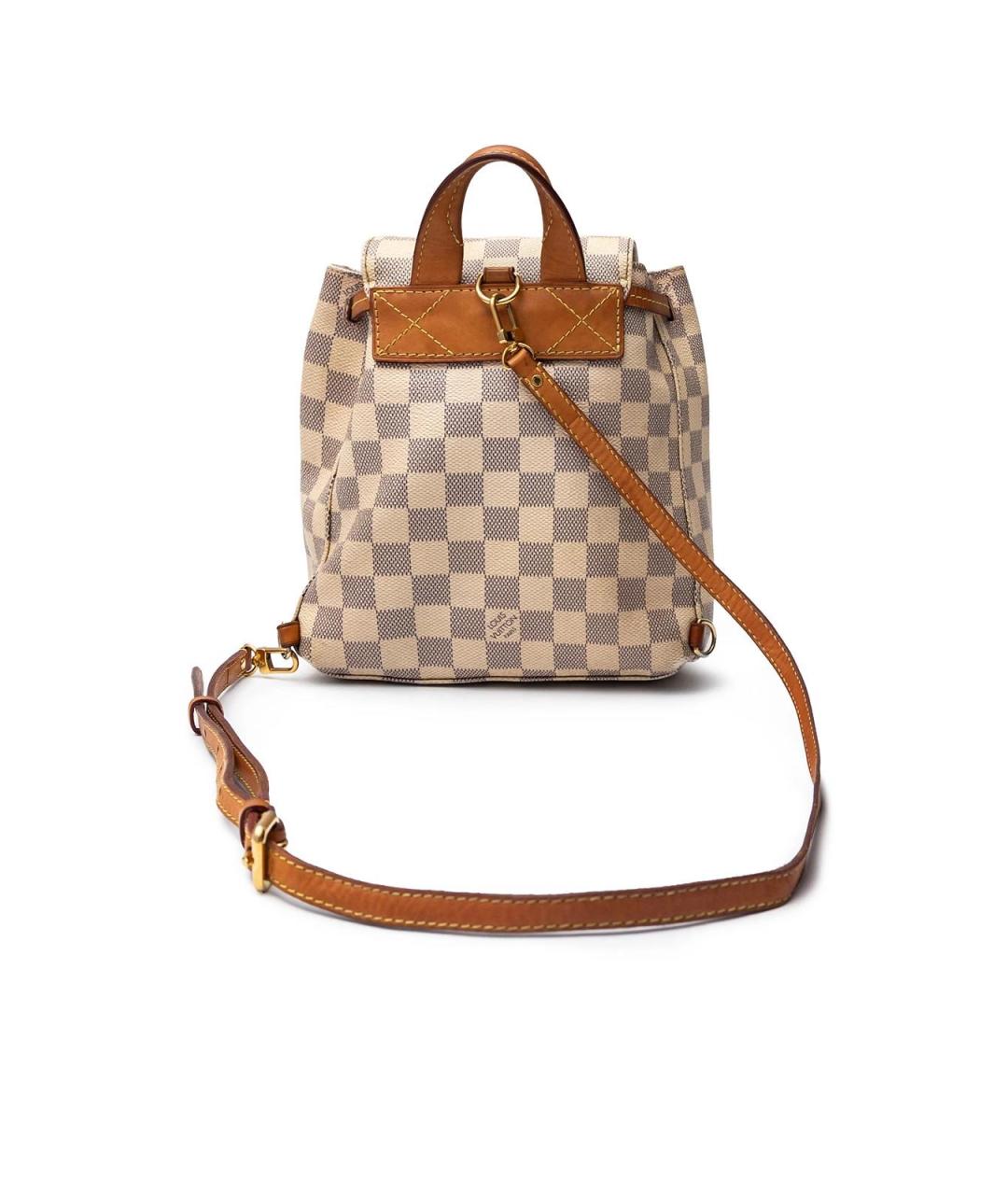 LOUIS VUITTON Бежевый кожаный рюкзак, фото 3