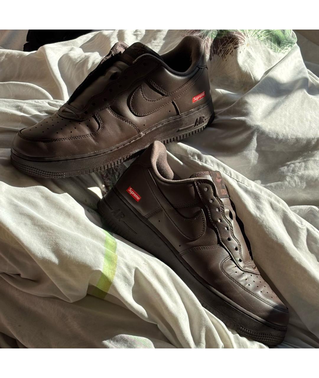 NIKE Коричневые низкие кроссовки / кеды, фото 2