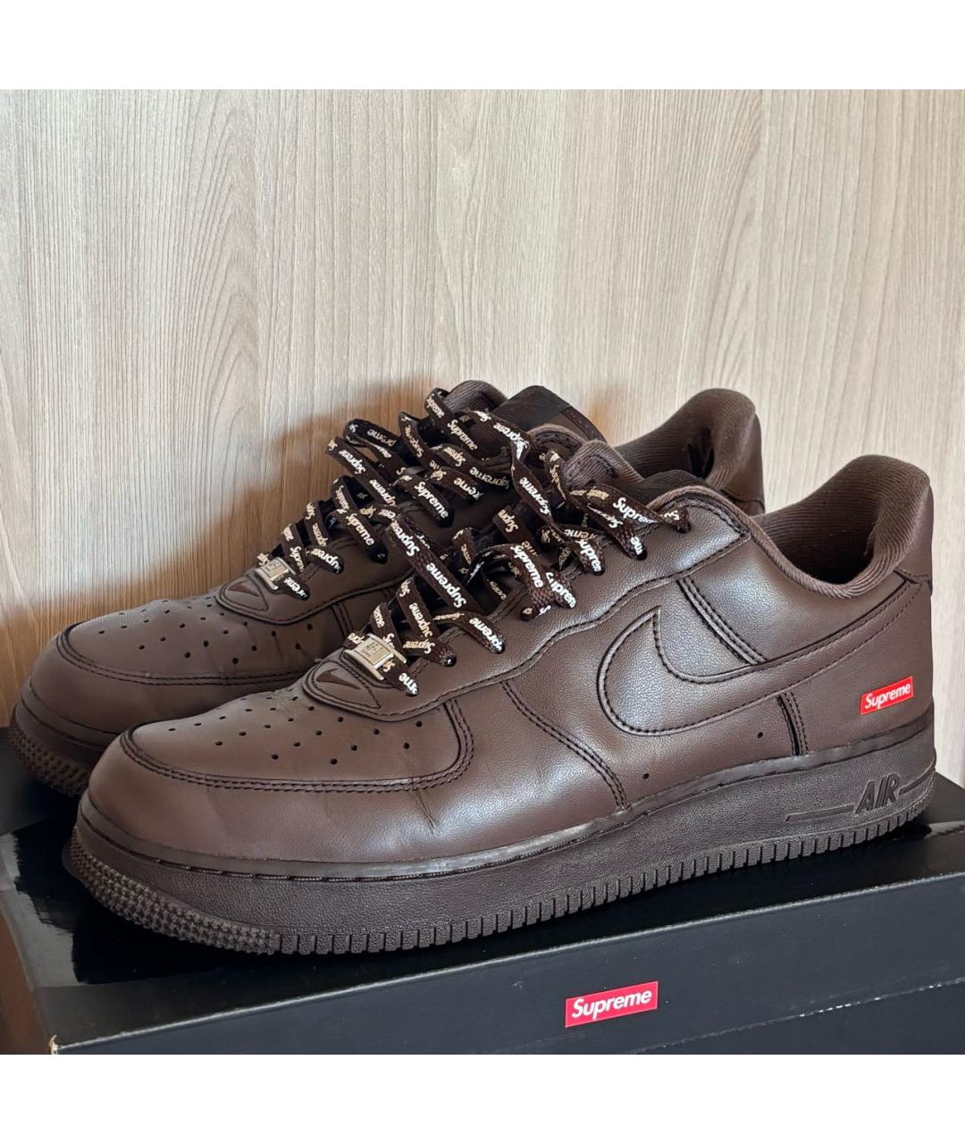 NIKE Коричневые низкие кроссовки / кеды, фото 8