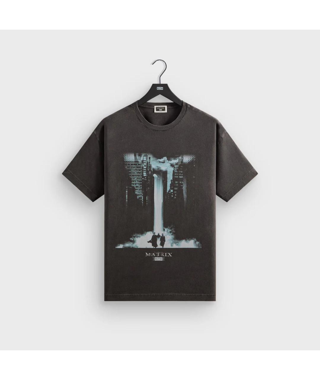 KITH Черная хлопковая футболка, фото 3