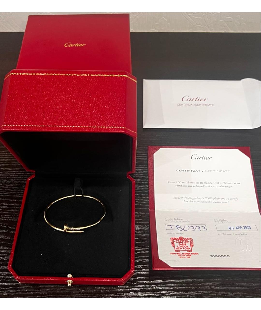 CARTIER Золотой браслет из желтого золота, фото 6