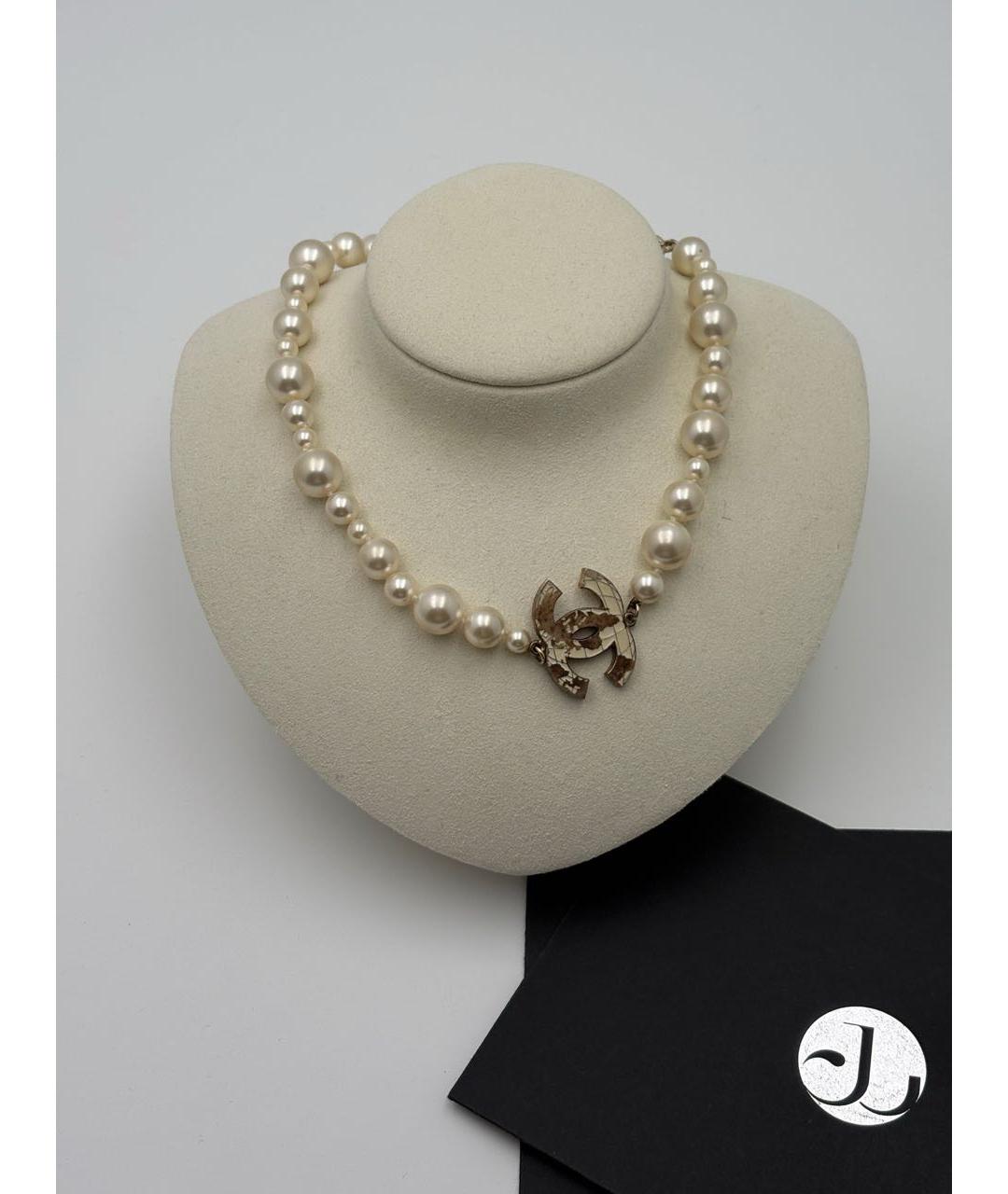CHANEL Бежевое колье, фото 2