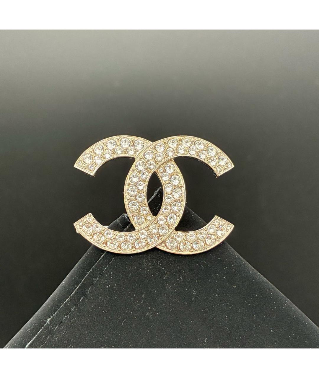 CHANEL Золотая металлическая булавка / брошь, фото 4