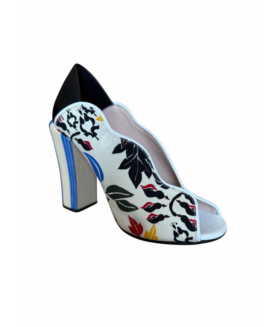 FENDI Мульти текстильные туфли, фото 1