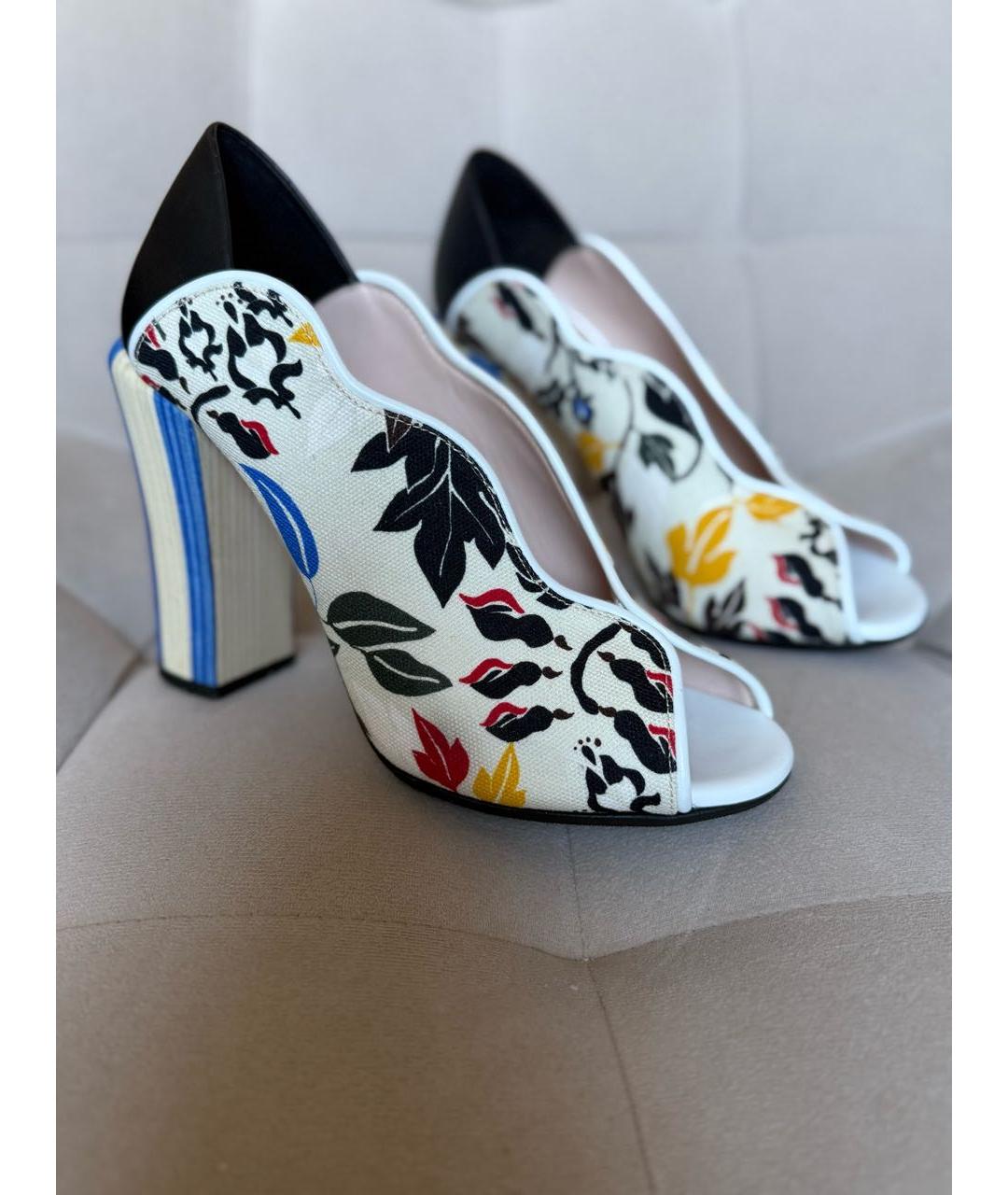 FENDI Мульти текстильные туфли, фото 9
