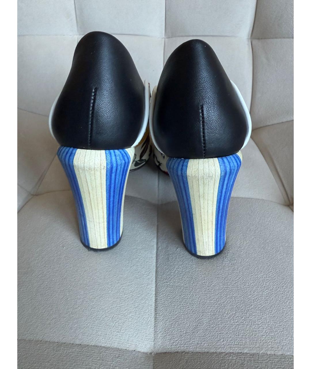 FENDI Мульти текстильные туфли, фото 4