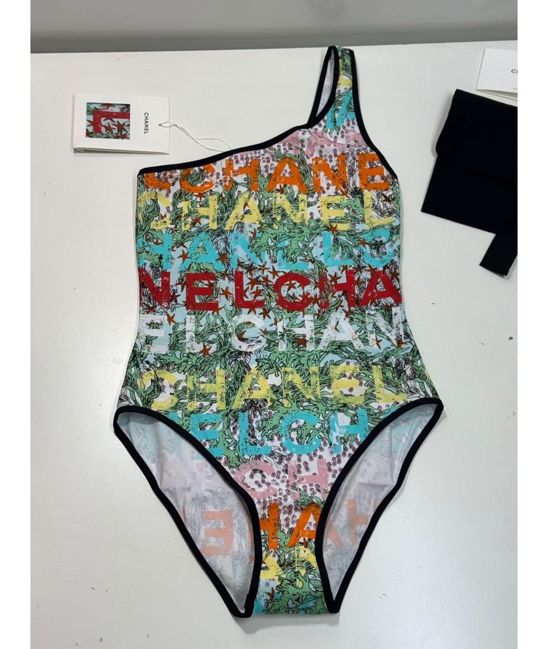CHANEL Мульти полиэстеровый купальник, фото 5