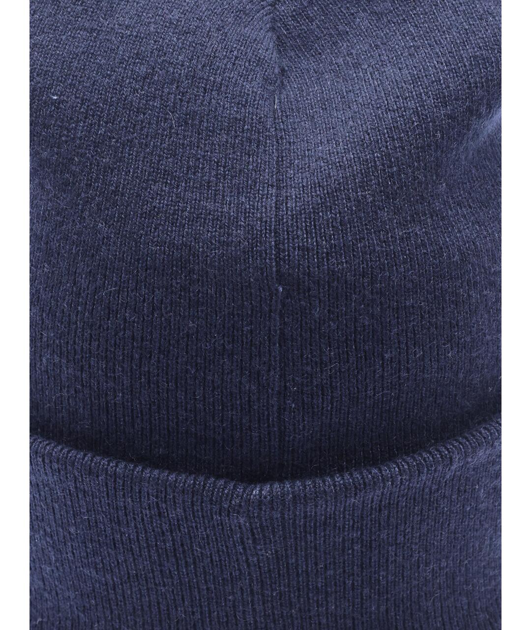 BRUNELLO CUCINELLI Темно-синяя шапка, фото 2