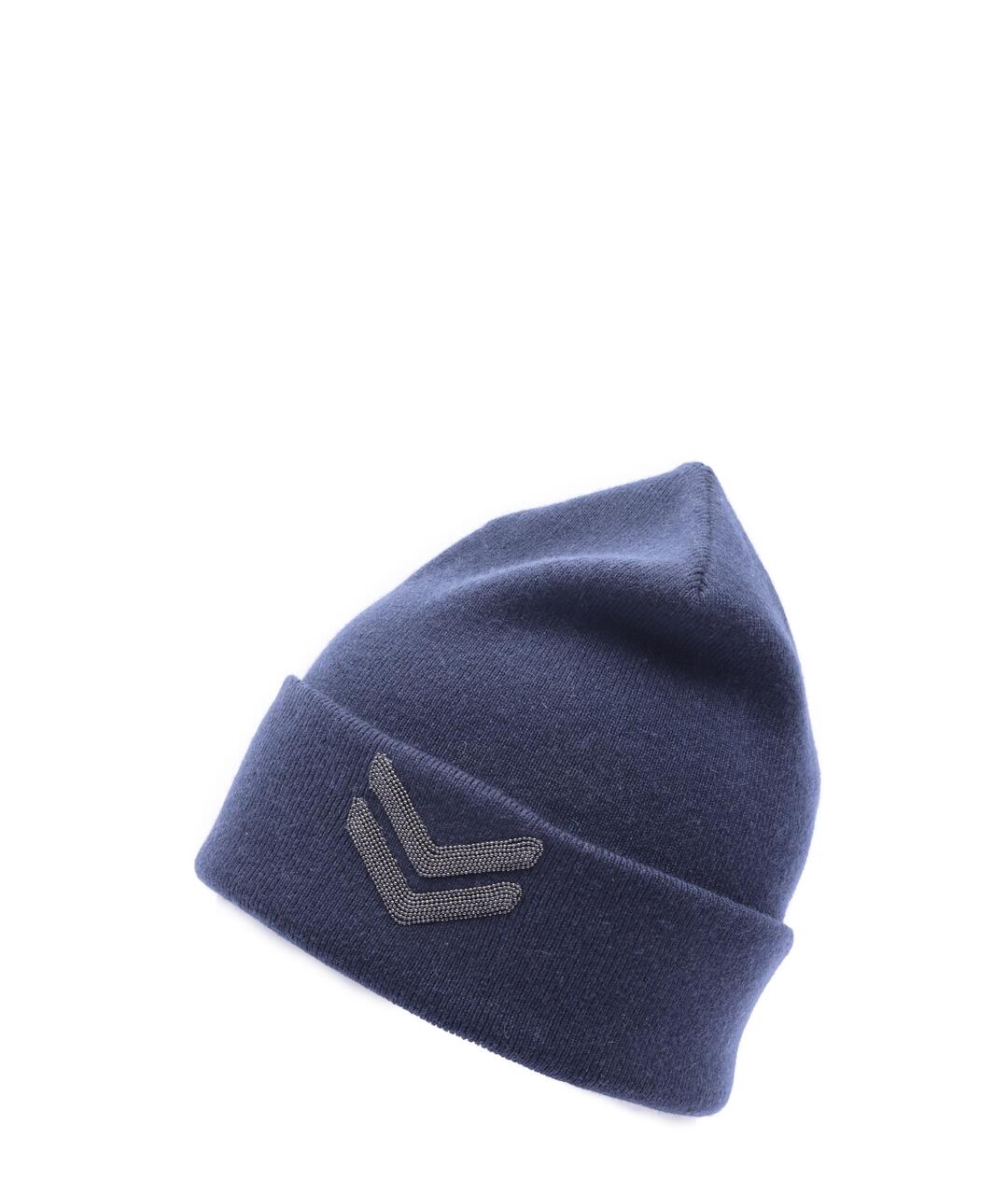 BRUNELLO CUCINELLI Темно-синяя шапка, фото 3