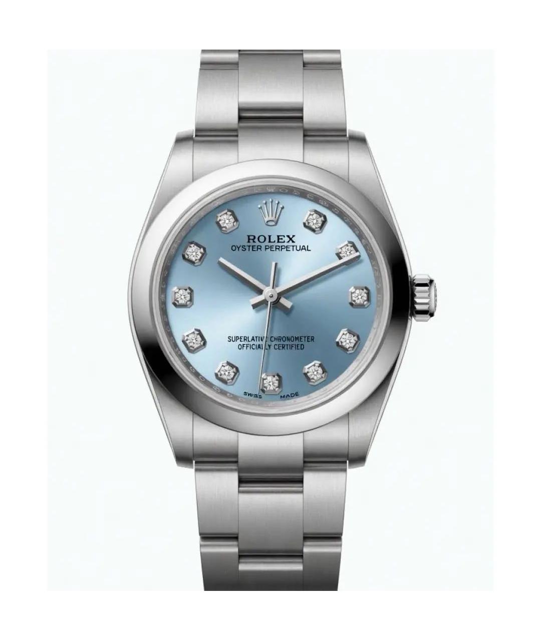 ROLEX Серебряные металлические часы, фото 1
