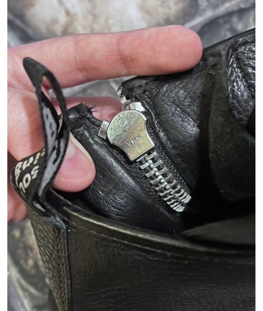 DR. MARTENS Черные кожаные высокие ботинки, фото 7