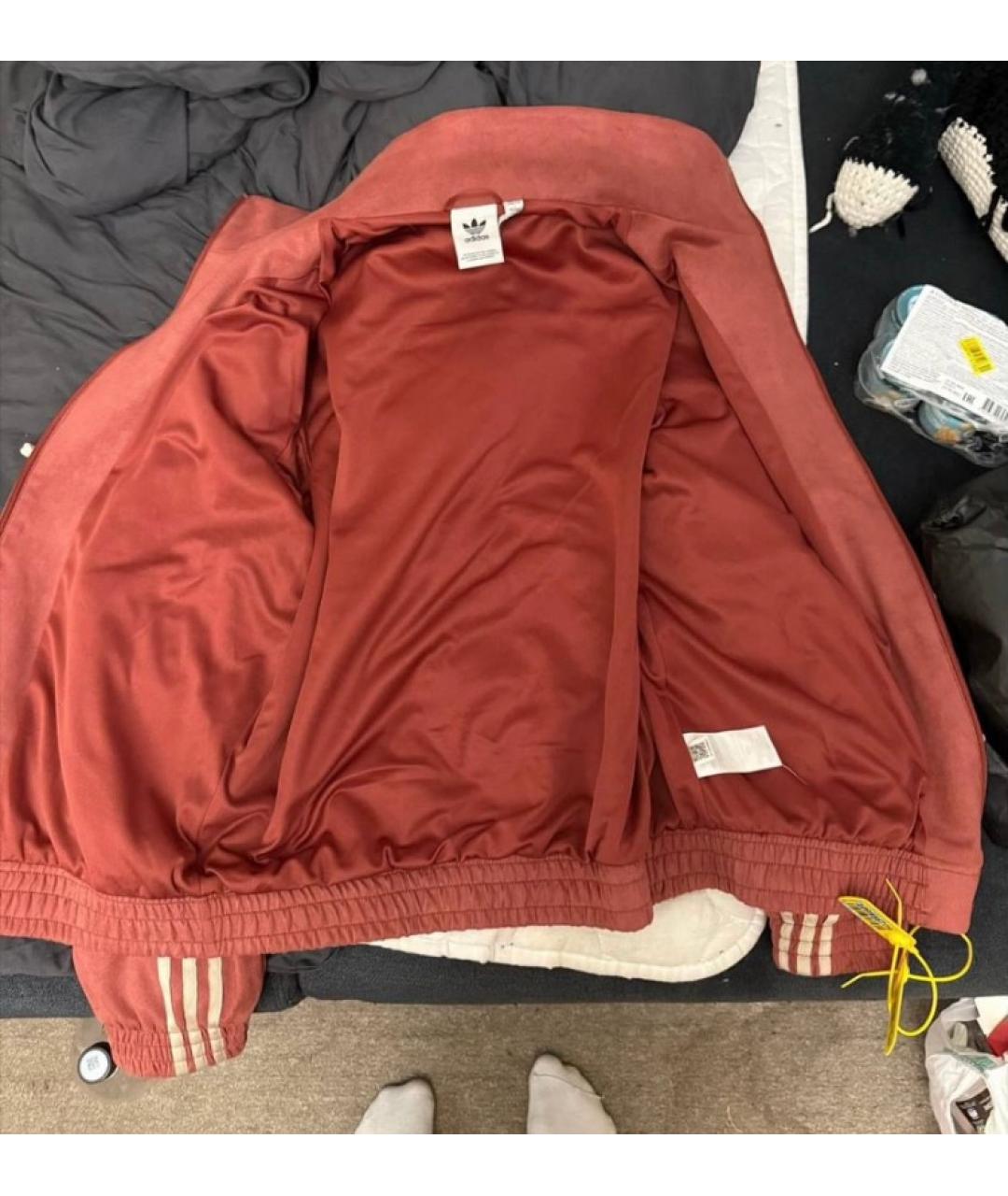 ADIDAS BY STELLA MCCARTNEY Бордовая атласная куртка, фото 3