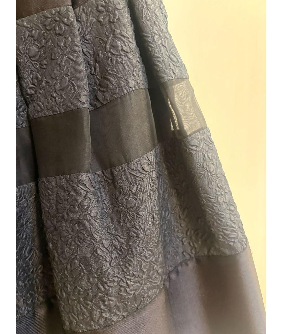 CHRISTIAN DIOR Черная хлопковая юбка мини, фото 4