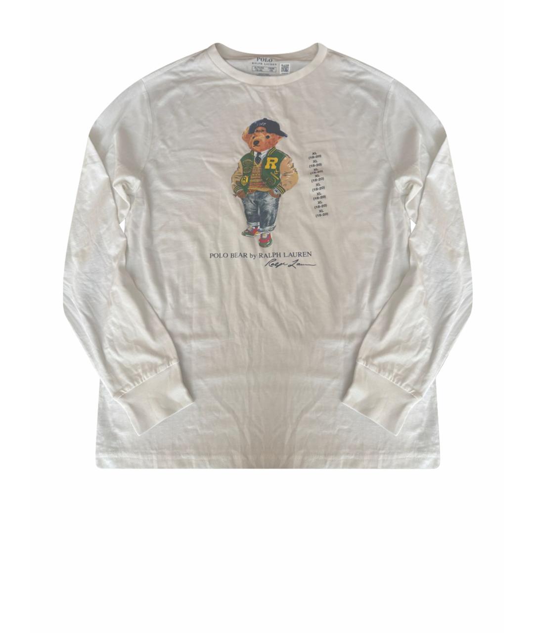 POLO RALPH LAUREN Белая хлопко-эластановая майка, фото 1