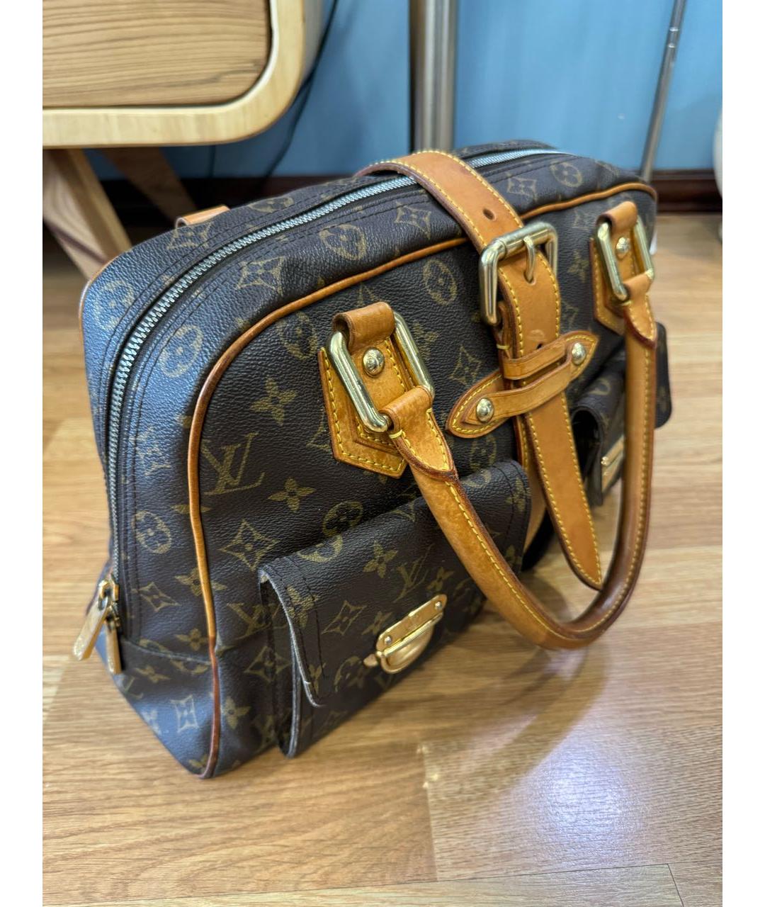 LOUIS VUITTON Коричневая сумка с короткими ручками, фото 2