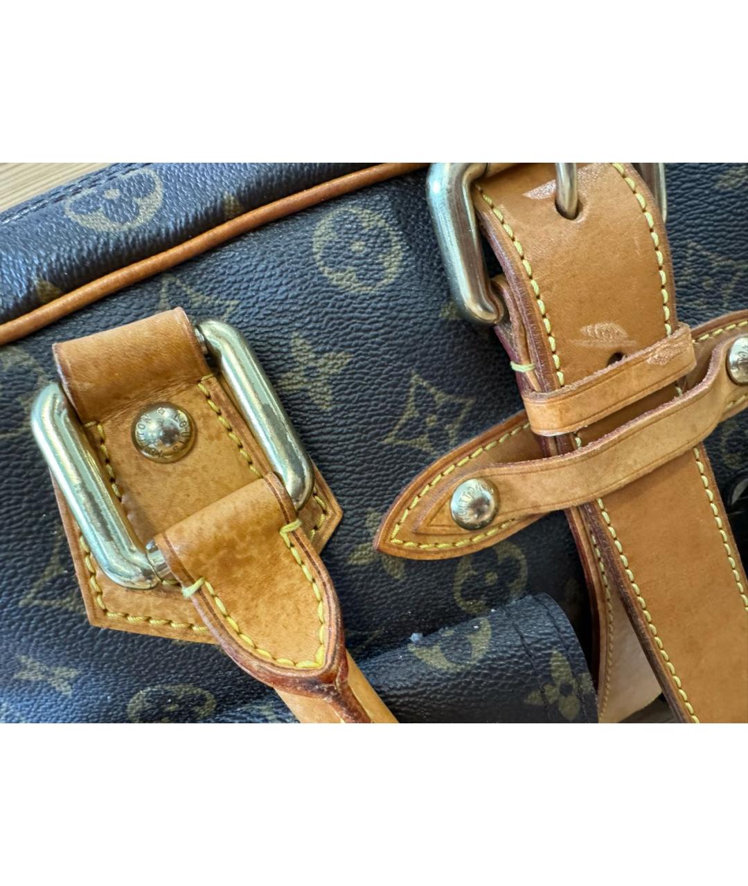 LOUIS VUITTON Коричневая сумка с короткими ручками, фото 6