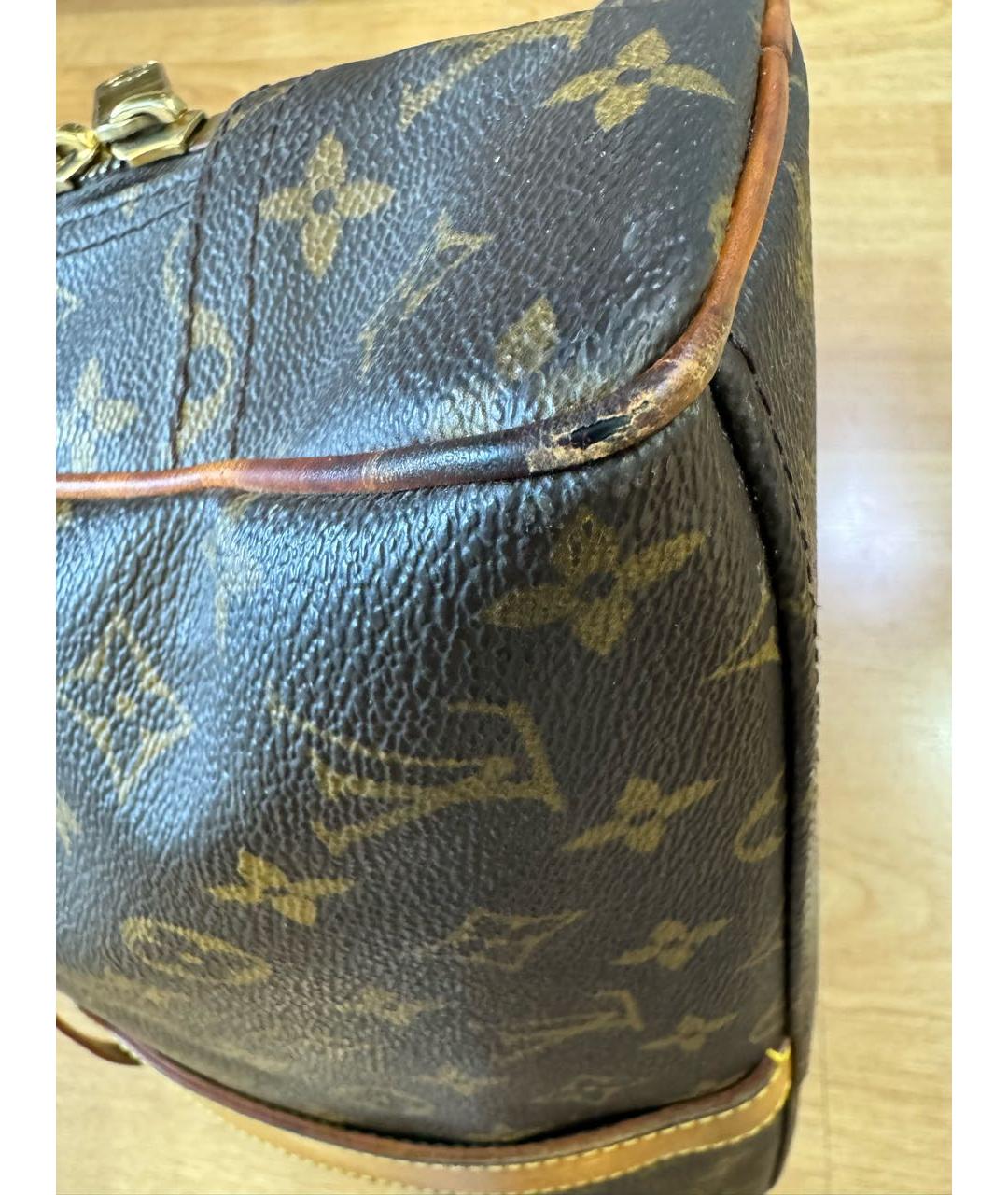 LOUIS VUITTON Коричневая сумка с короткими ручками, фото 7
