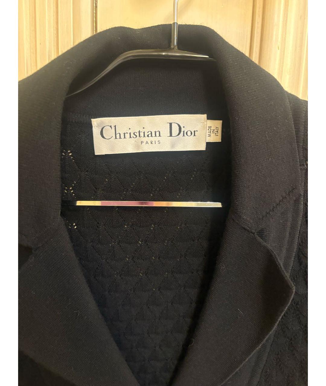 CHRISTIAN DIOR Черный хлопковый джемпер / свитер, фото 3
