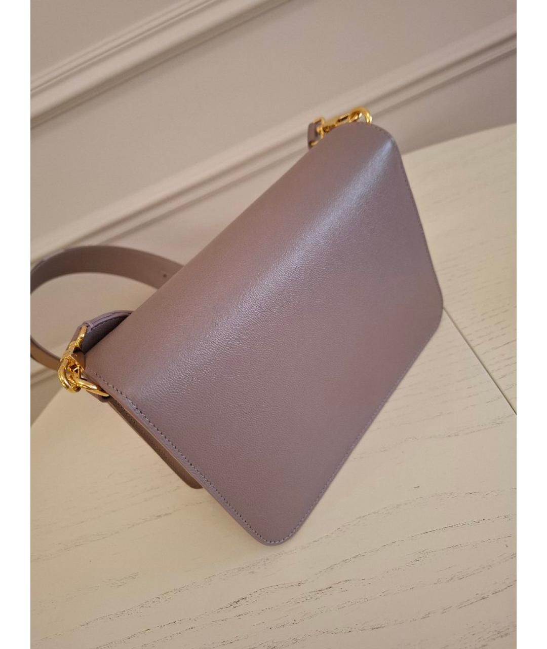 BURBERRY Розовая кожаная сумка через плечо, фото 3
