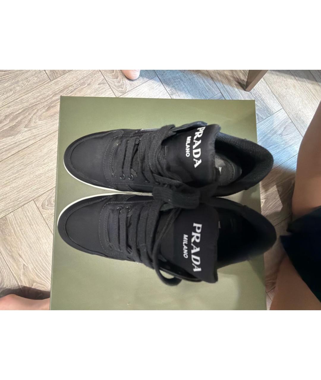 PRADA Черные кеды, фото 3