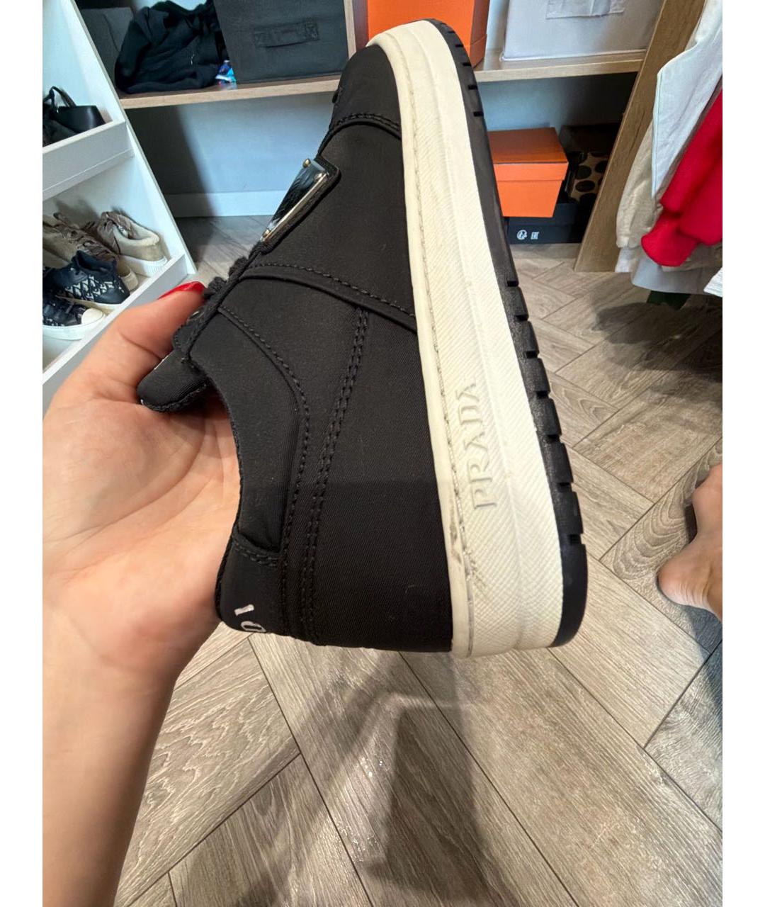 PRADA Черные кеды, фото 6