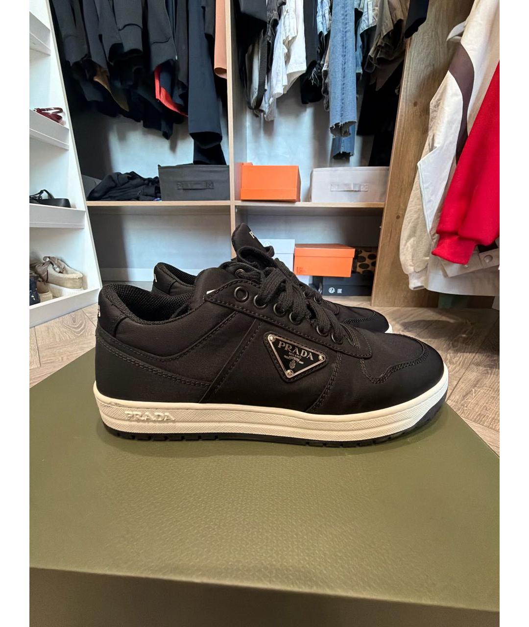 PRADA Черные кеды, фото 7