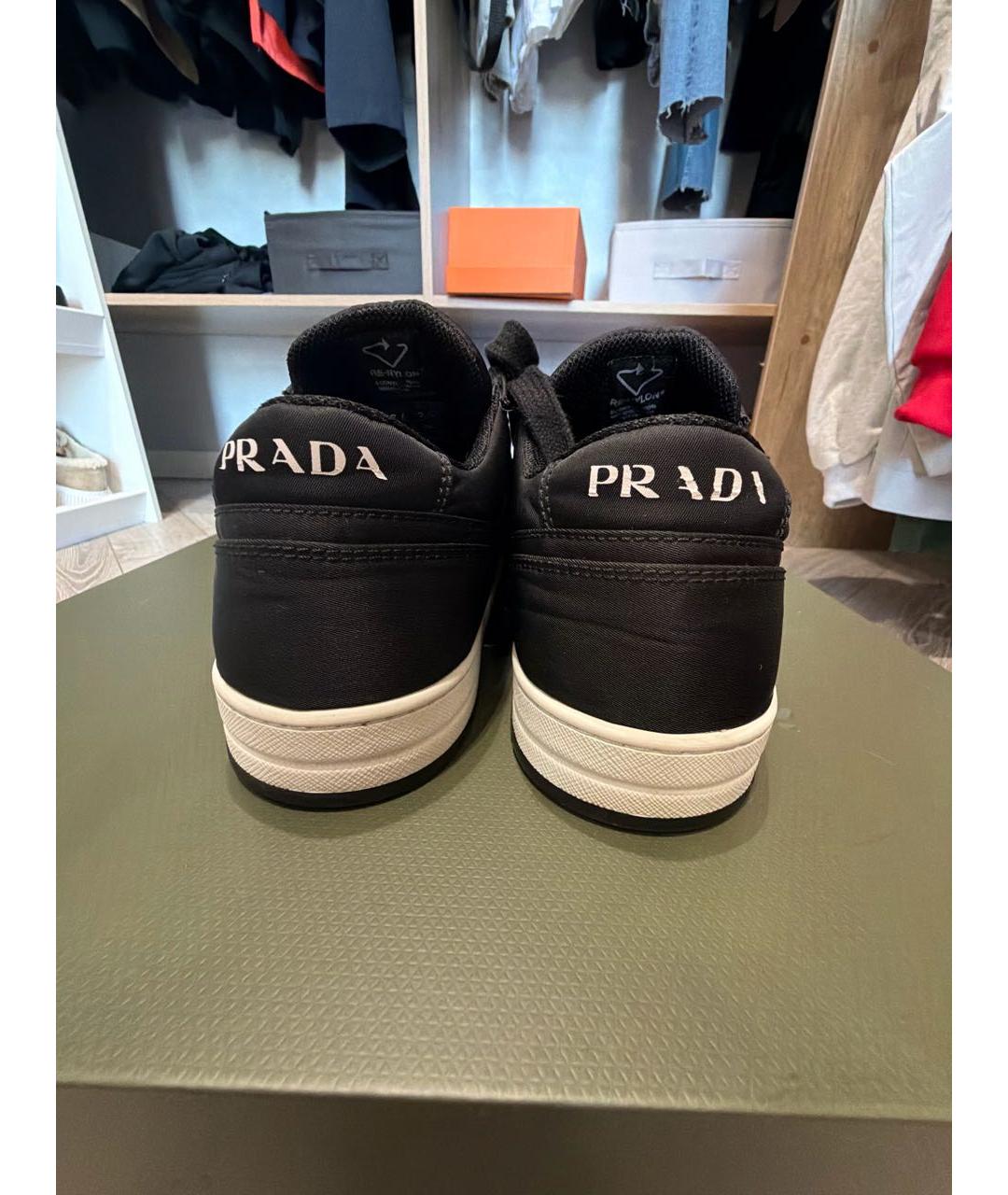 PRADA Черные кеды, фото 4