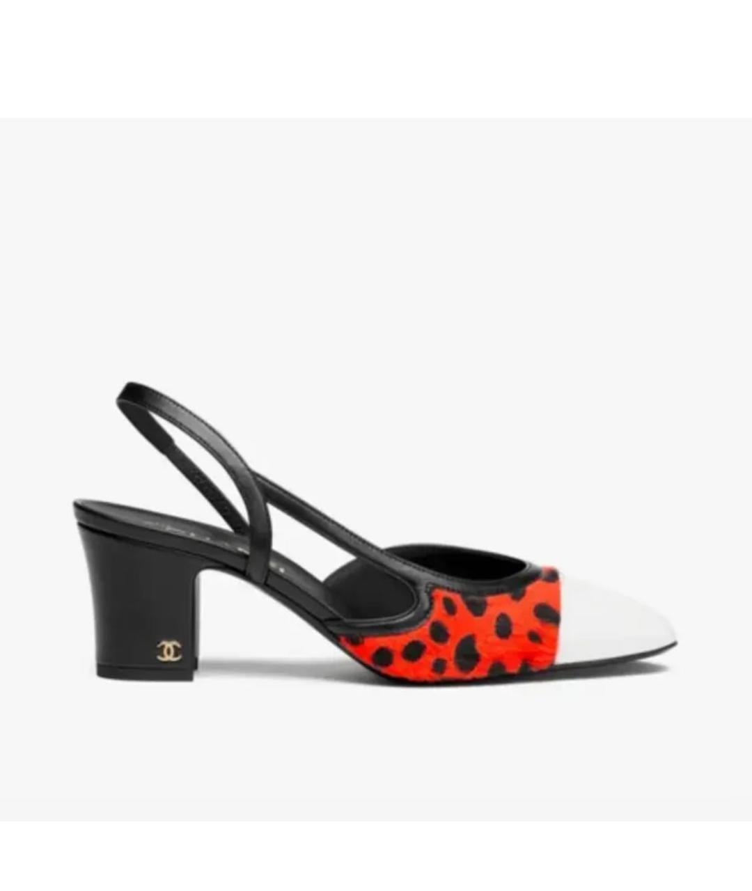 CHANEL Мульти кожаные туфли, фото 5