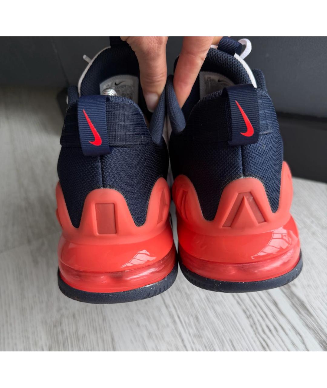 NIKE Белые текстильные низкие кроссовки / кеды, фото 4