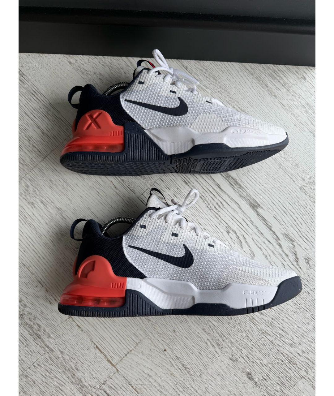 NIKE Белые текстильные низкие кроссовки / кеды, фото 6