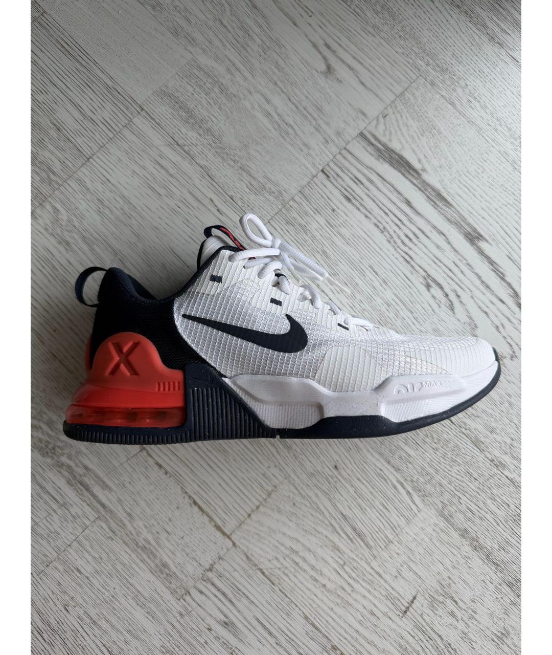 NIKE Белые текстильные низкие кроссовки / кеды, фото 9
