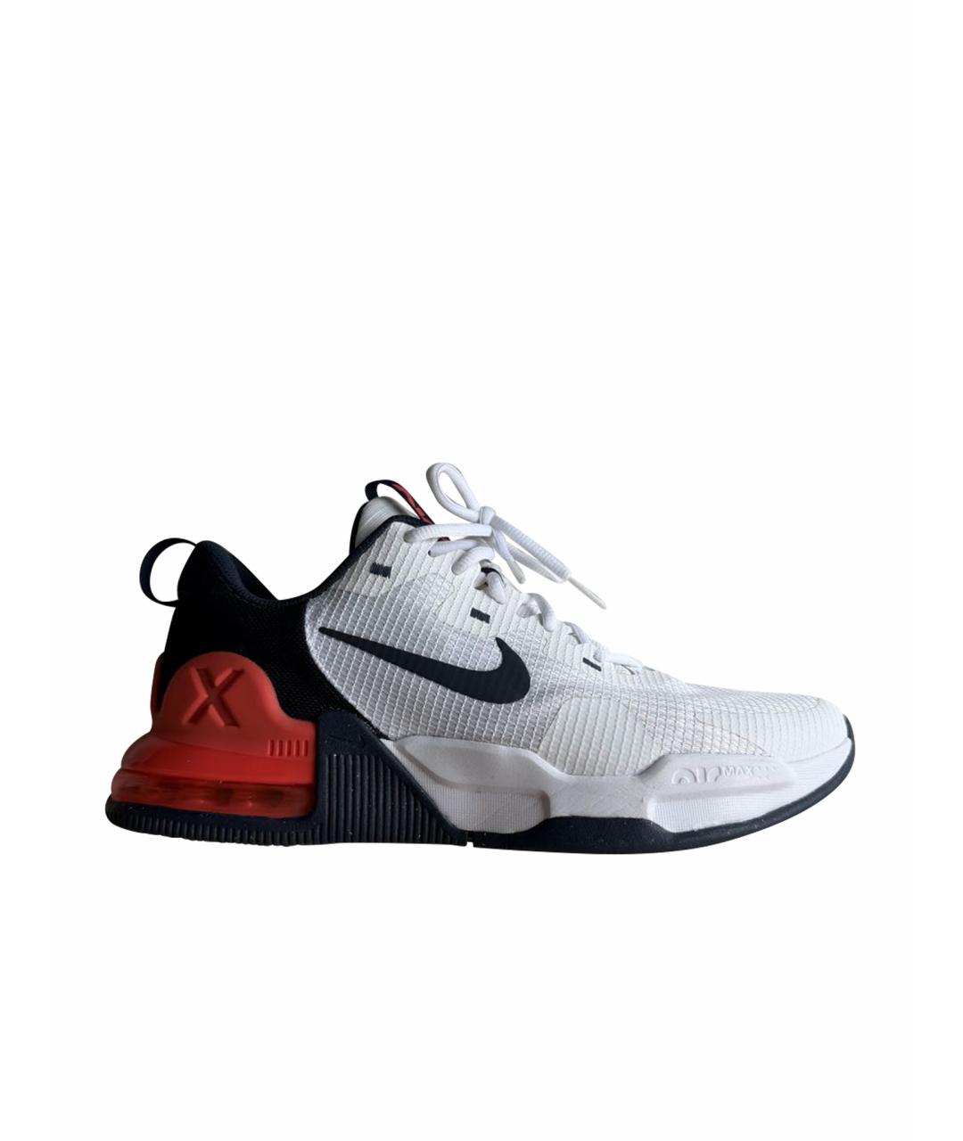 NIKE Белые текстильные низкие кроссовки / кеды, фото 1