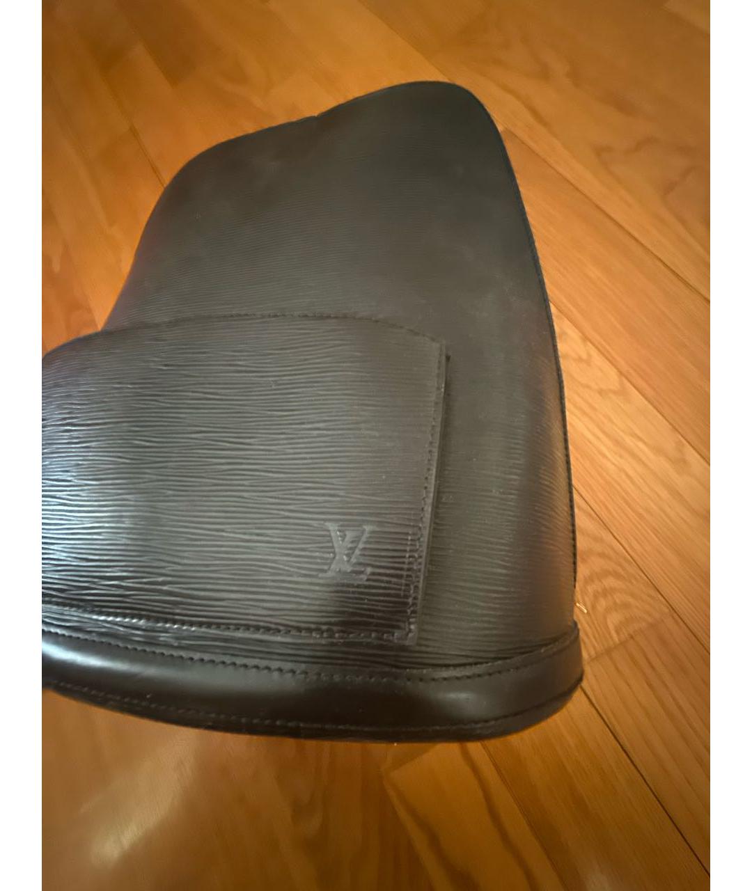 LOUIS VUITTON Черный кожаный рюкзак, фото 2
