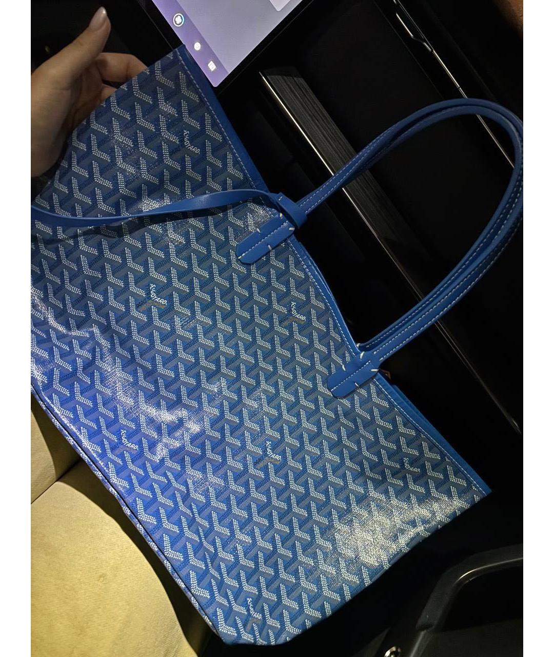 GOYARD Синяя сумка тоут, фото 4