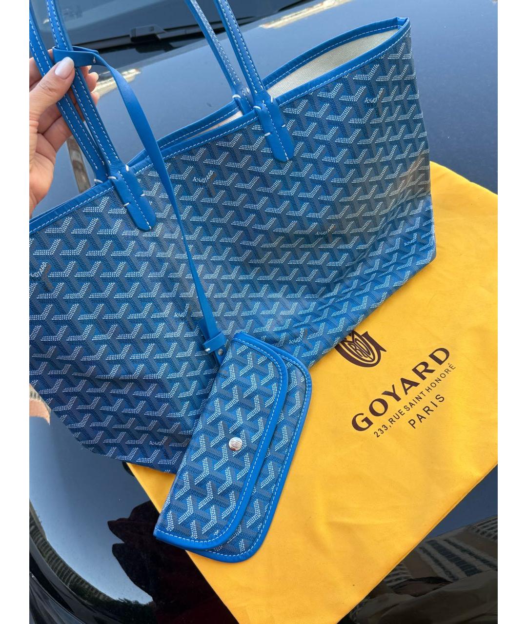 GOYARD Синяя сумка тоут, фото 5