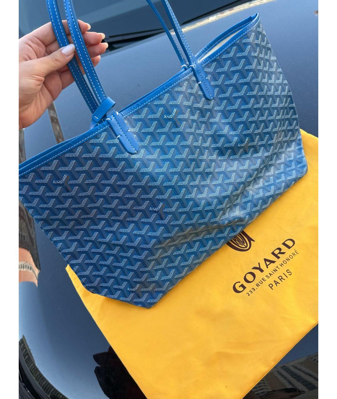 GOYARD Синяя сумка тоут, фото 6
