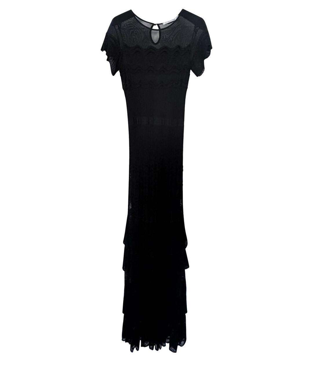 CHRISTIAN DIOR Черное вискозное вечернее платье, фото 1