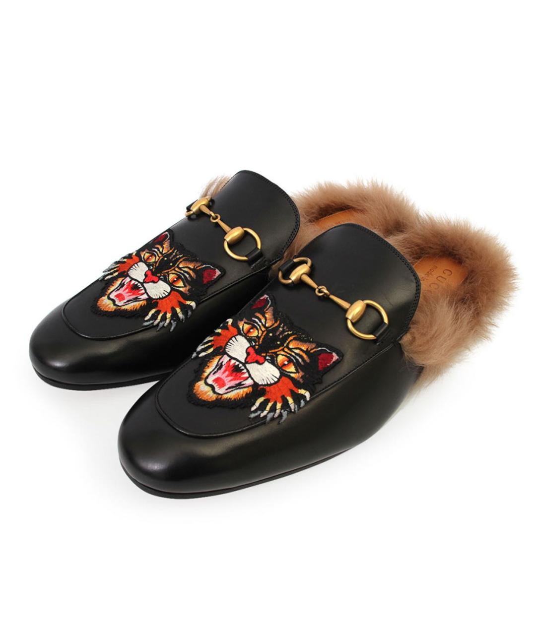 GUCCI Черные кожаные лоферы, фото 3