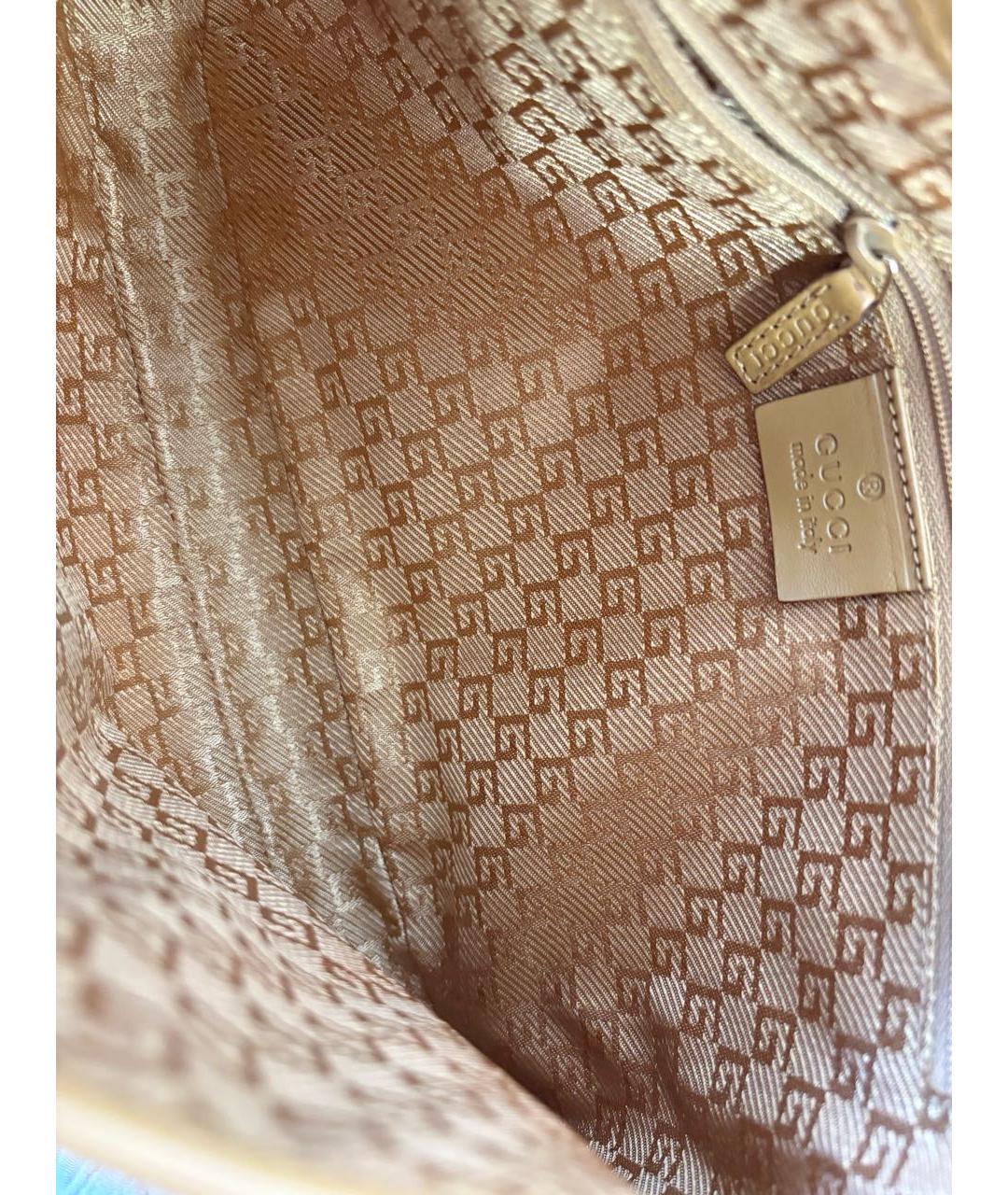 GUCCI Розовая замшевая сумка с короткими ручками, фото 4