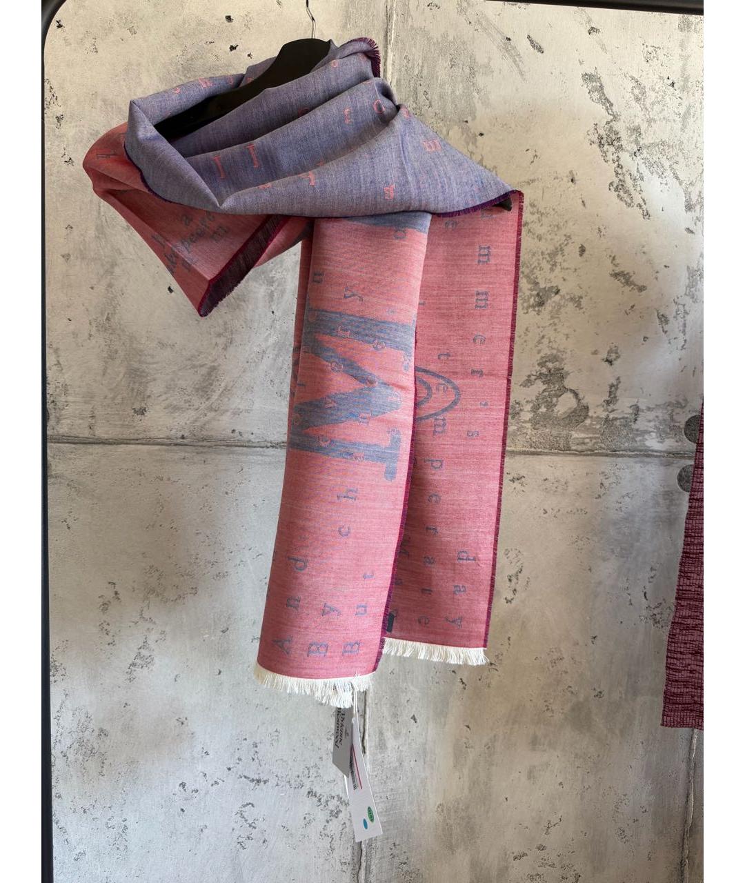 VIVIENNE WESTWOOD Красный шелковый шарф, фото 6