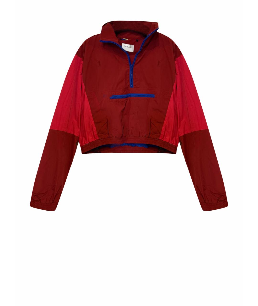 SAINT LAURENT Бордовая куртка, фото 1