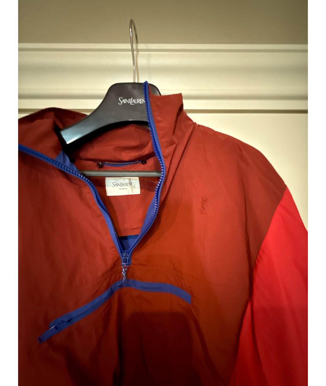 SAINT LAURENT Бордовая куртка, фото 3