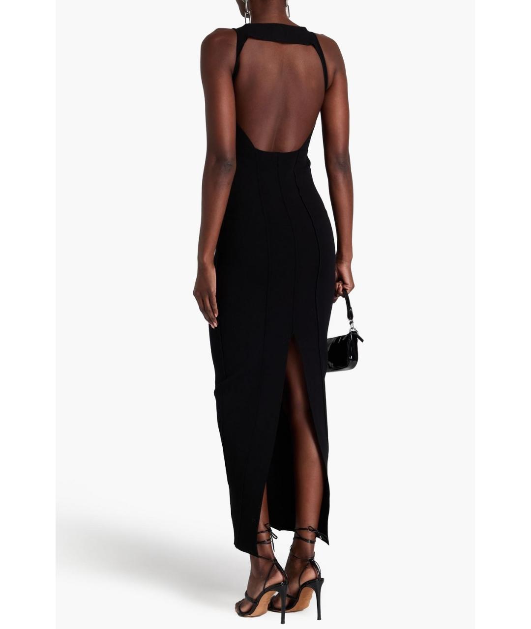 RICK OWENS Черное вискозное коктейльное платье, фото 3