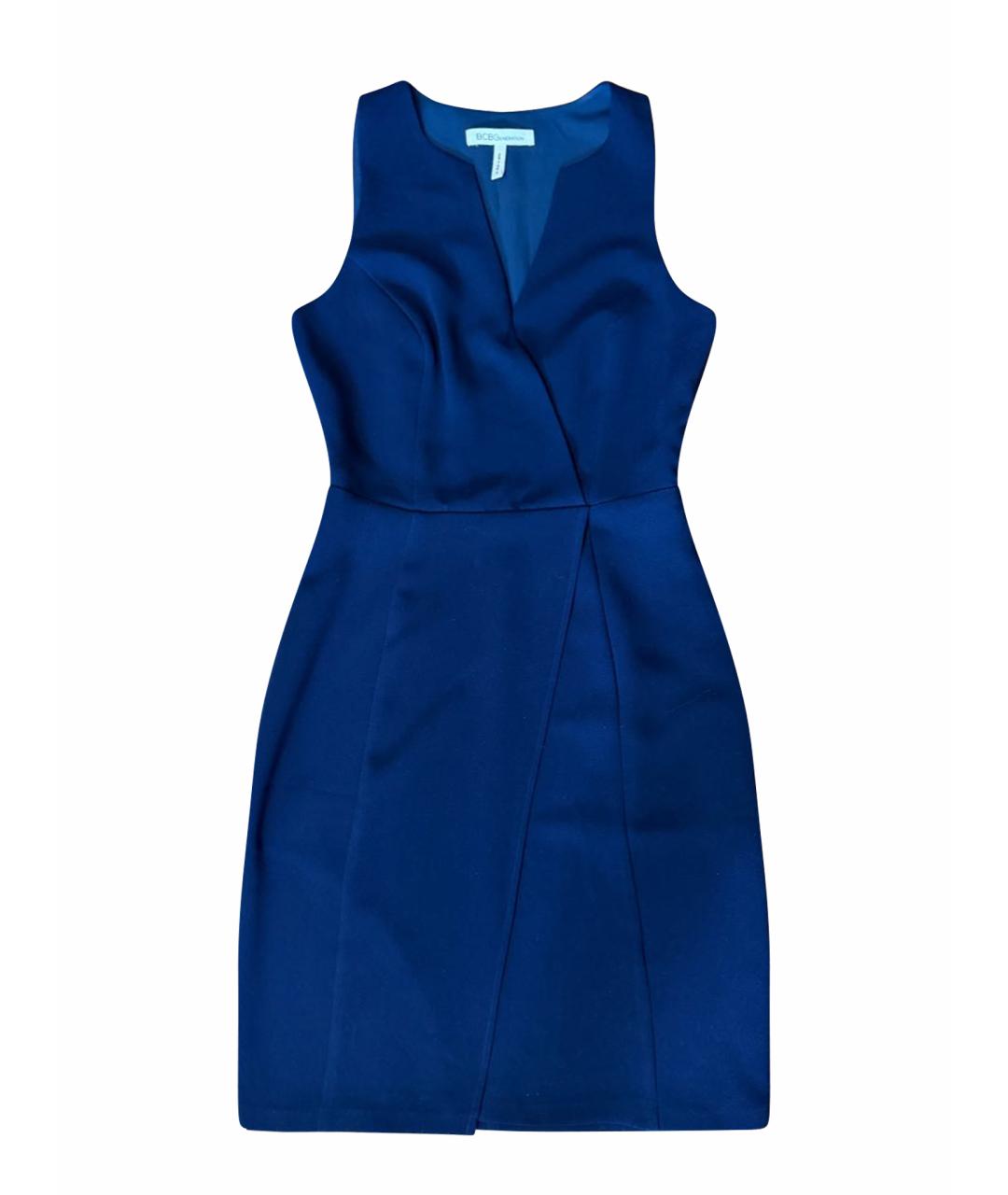 BCBG MAXAZRIA Синее полиэстеровое повседневное платье, фото 1