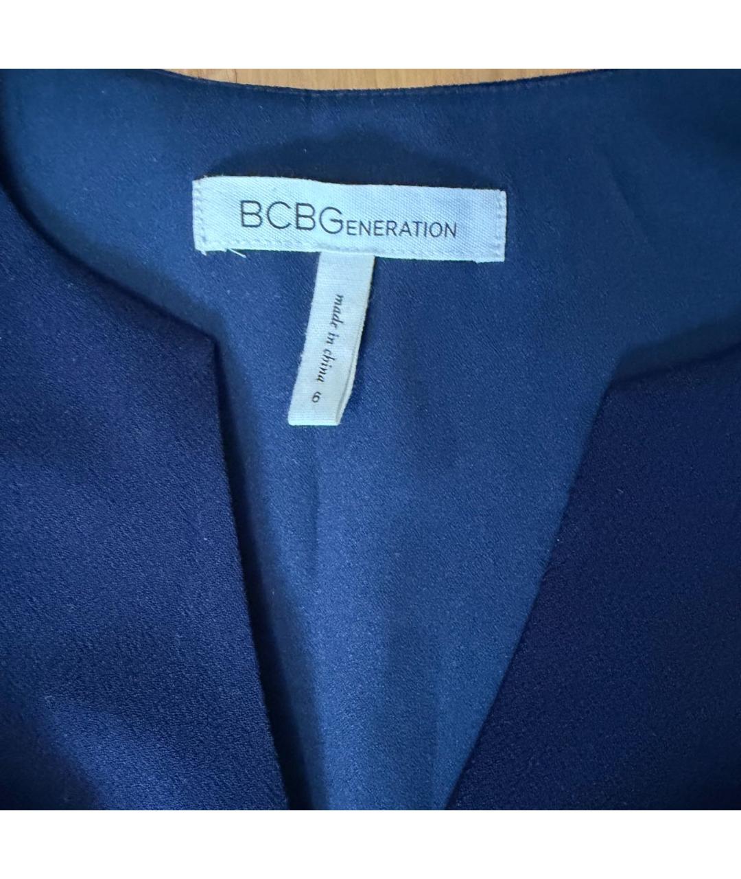 BCBG MAXAZRIA Синее полиэстеровое повседневное платье, фото 3