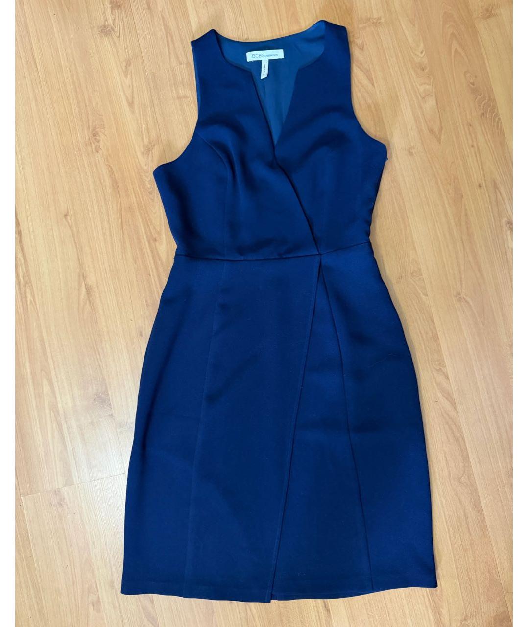 BCBG MAXAZRIA Синее полиэстеровое повседневное платье, фото 6