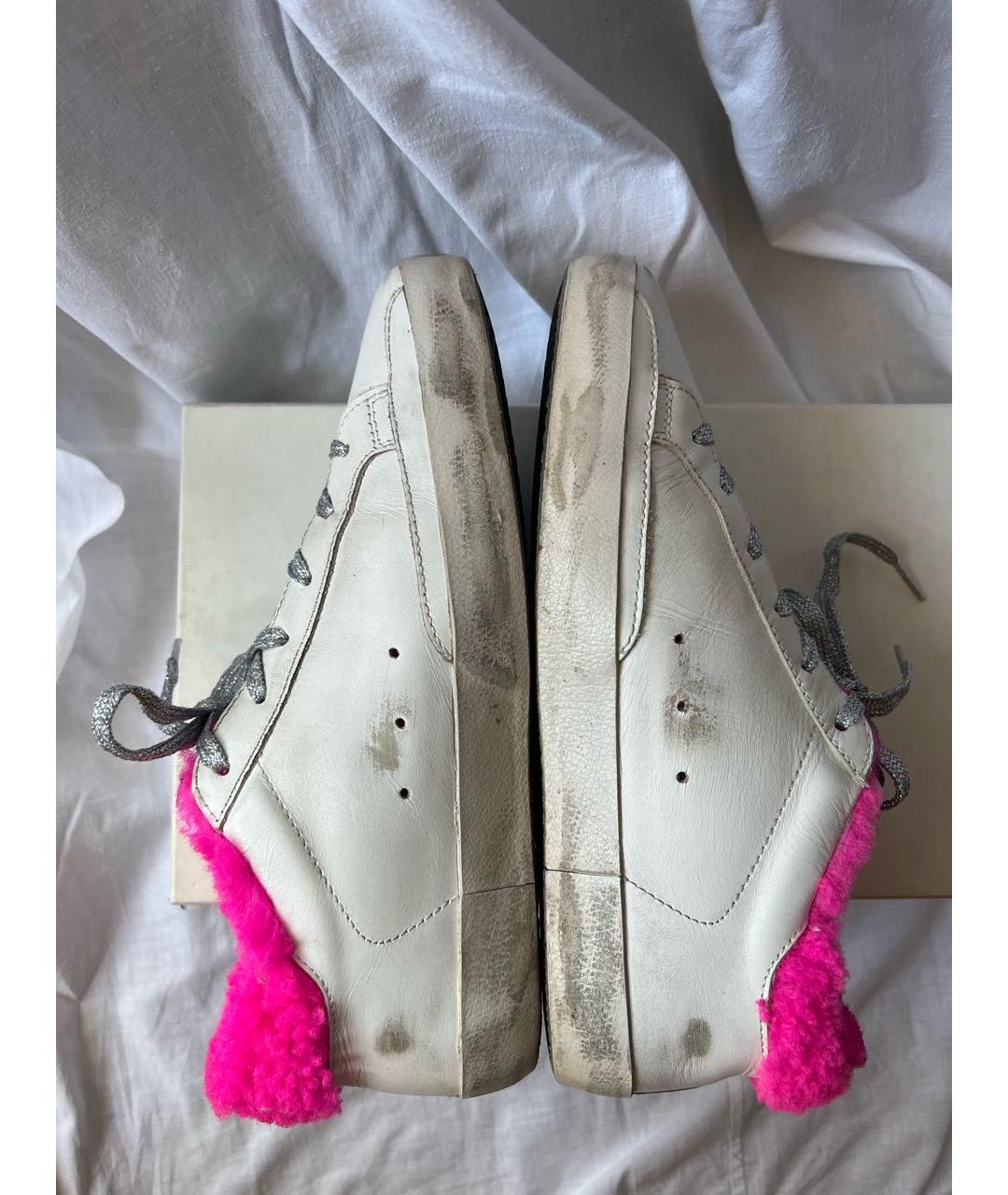 GOLDEN GOOSE Белые кожаные кеды, фото 7